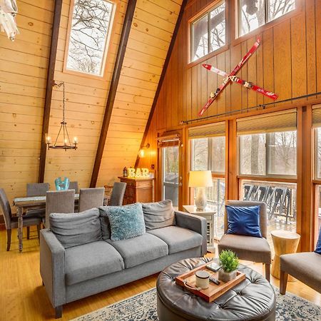 A-Frame Cabin With Hot Tub 1 Mi To Beech Mountain! Экстерьер фото