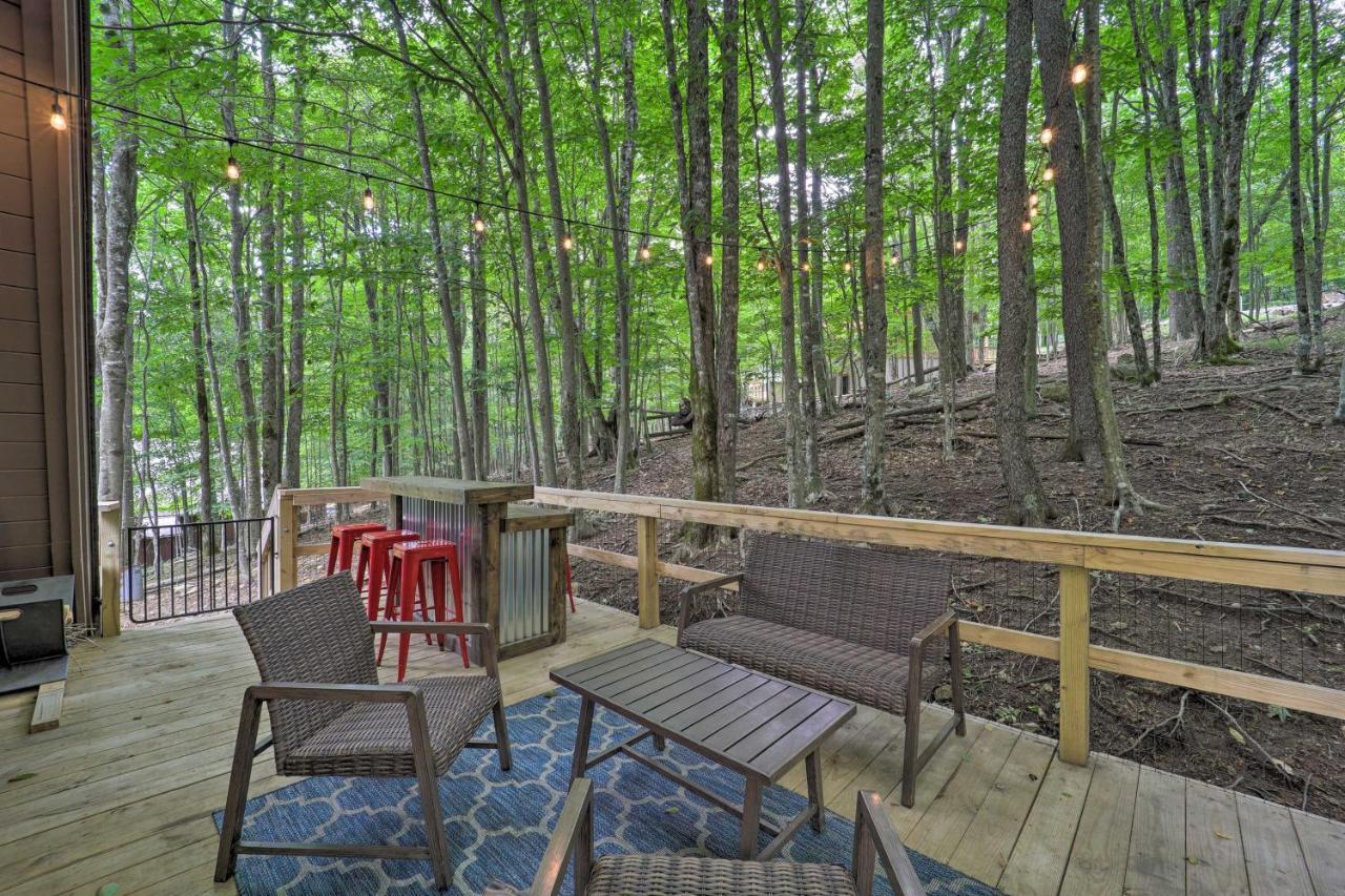 A-Frame Cabin With Hot Tub 1 Mi To Beech Mountain! Экстерьер фото