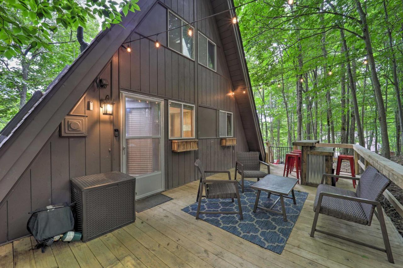 A-Frame Cabin With Hot Tub 1 Mi To Beech Mountain! Экстерьер фото